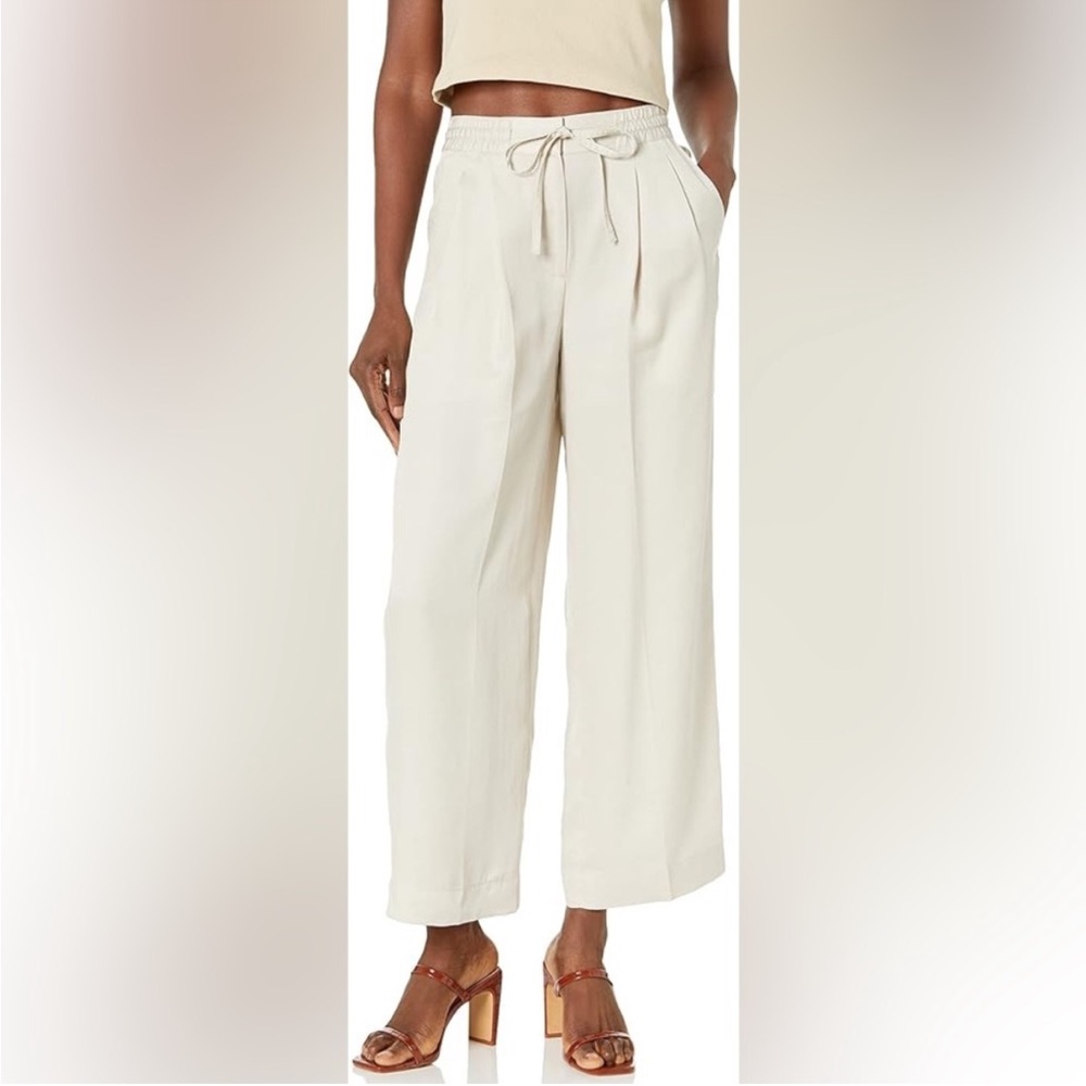 Club Monaco Tan Wide Leg Trousers